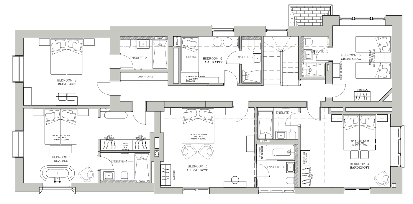 Eskdale Retreat First Floor Floorplan