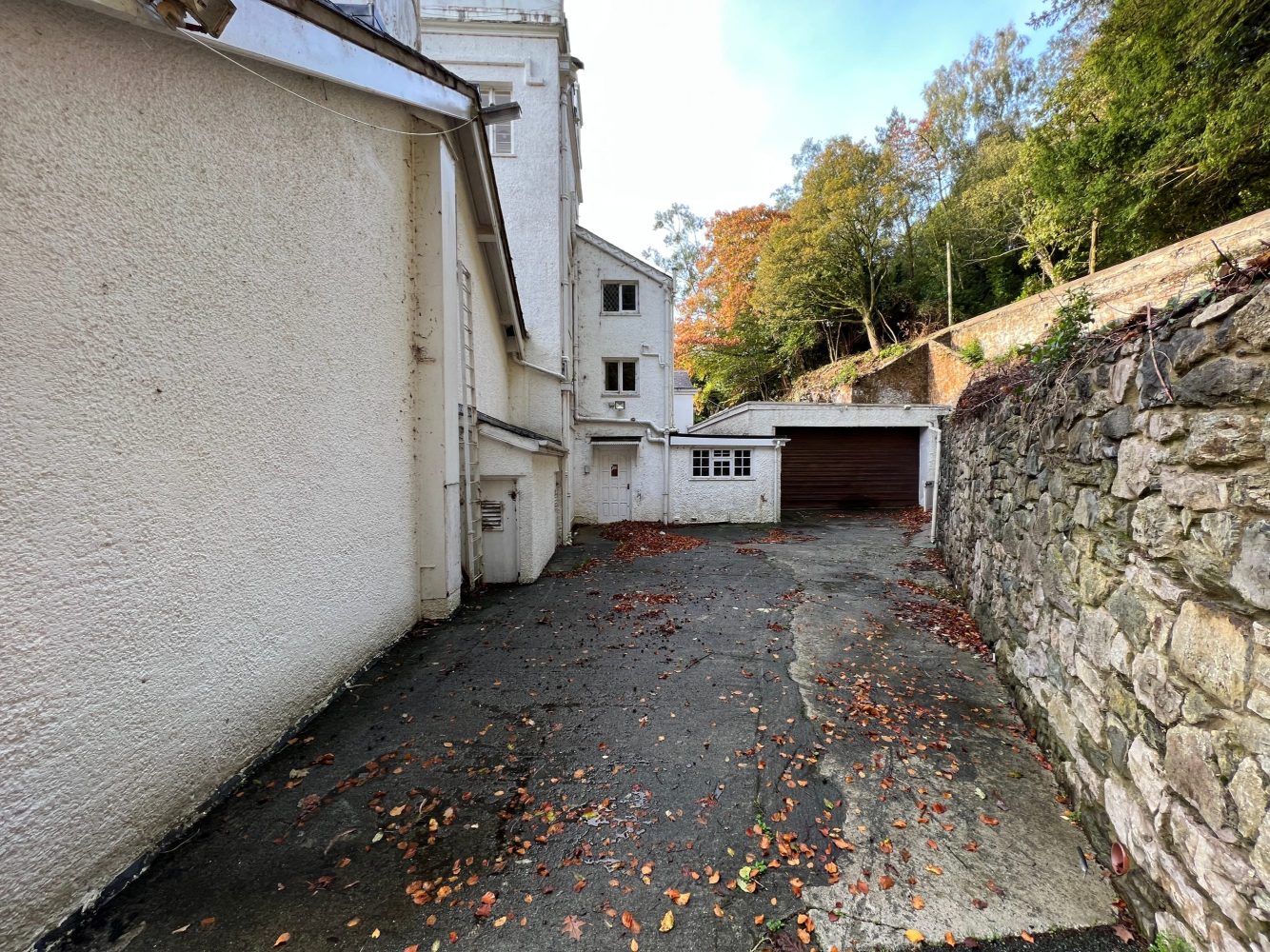 Craig y Don pre renovation rear entrance