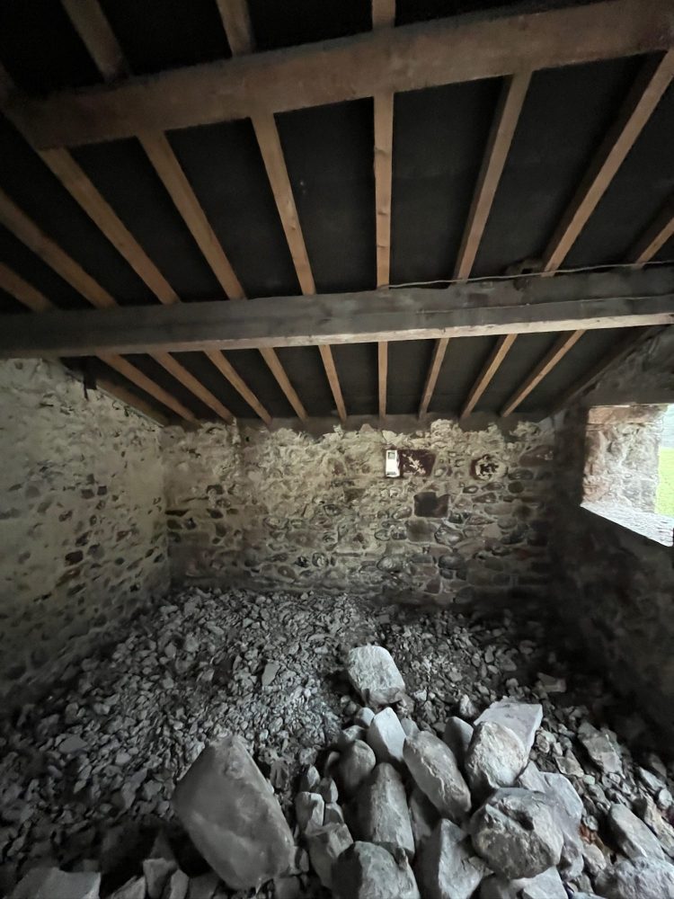 The Coach House dining room at Eskdale Retreat pre renovation
